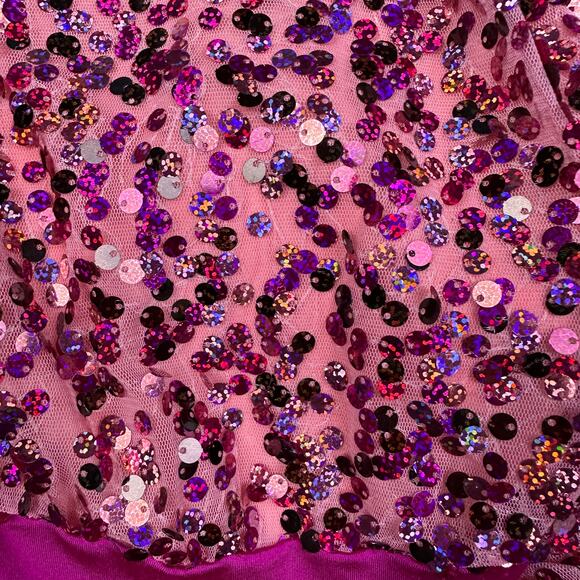 Curtain Call Costumes Pink Peach Paradise Sequin Tulle Dance Recital Dress CSM - Picture 5 of 16